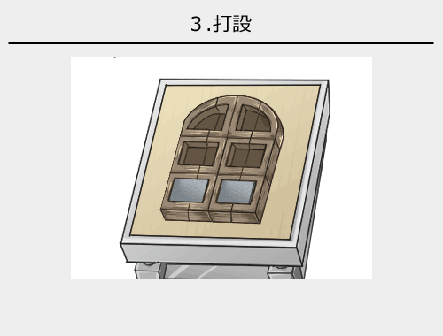 3 .打設